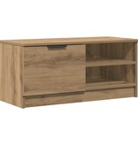 VidaXL Tv-meubel 80x35x36,5 cm bewerkt hout artisanaal eikenkleur