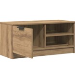 VidaXL Tv-meubel 80x35x36,5 cm bewerkt hout artisanaal eikenkleur