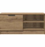 VidaXL Tv-meubel 80x35x36,5 cm bewerkt hout artisanaal eikenkleur