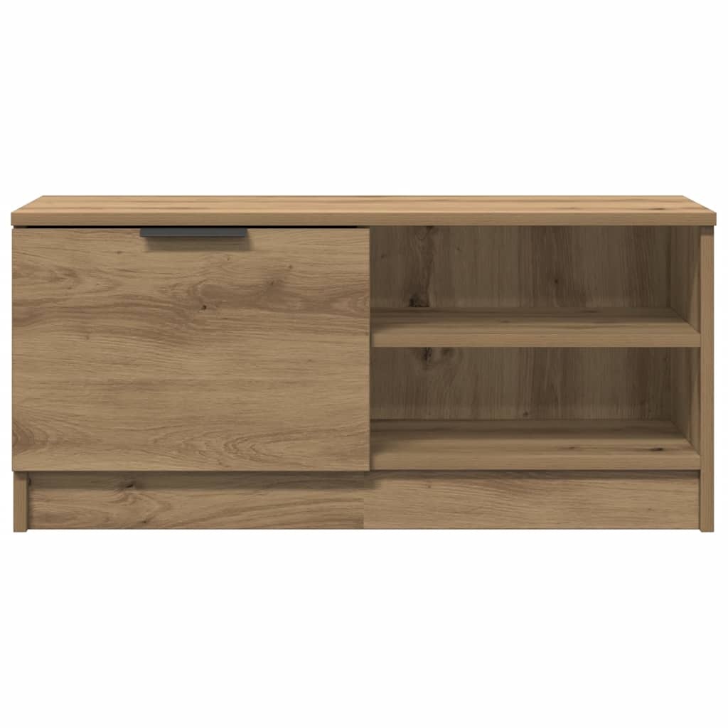 VidaXL Tv-meubel 80x35x36,5 cm bewerkt hout artisanaal eikenkleur