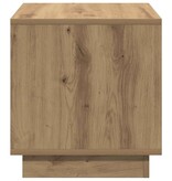 VidaXL Salontafel 40x40x43 cm bewerkt hout artisanaal eikenkleurig