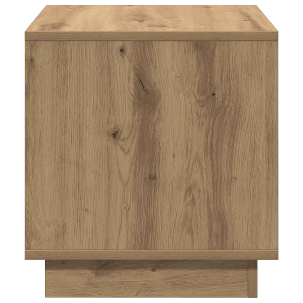 VidaXL Salontafel 40x40x43 cm bewerkt hout artisanaal eikenkleurig