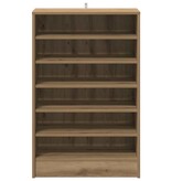 VidaXL Schoenenkast 60x35x92 cm bewerkt hout artisanaal eikenkleur
