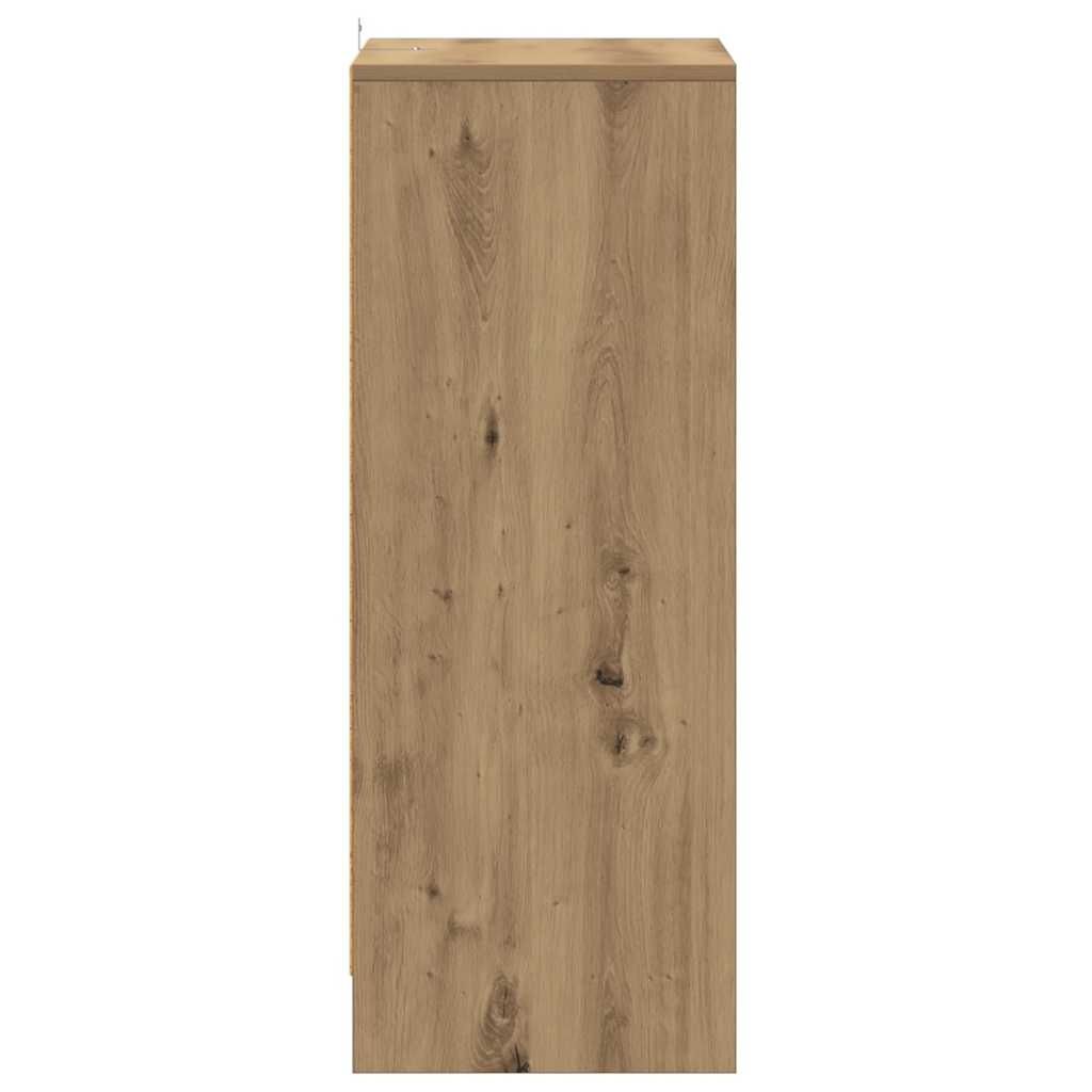 VidaXL Schoenenkast 60x35x92 cm bewerkt hout artisanaal eikenkleur