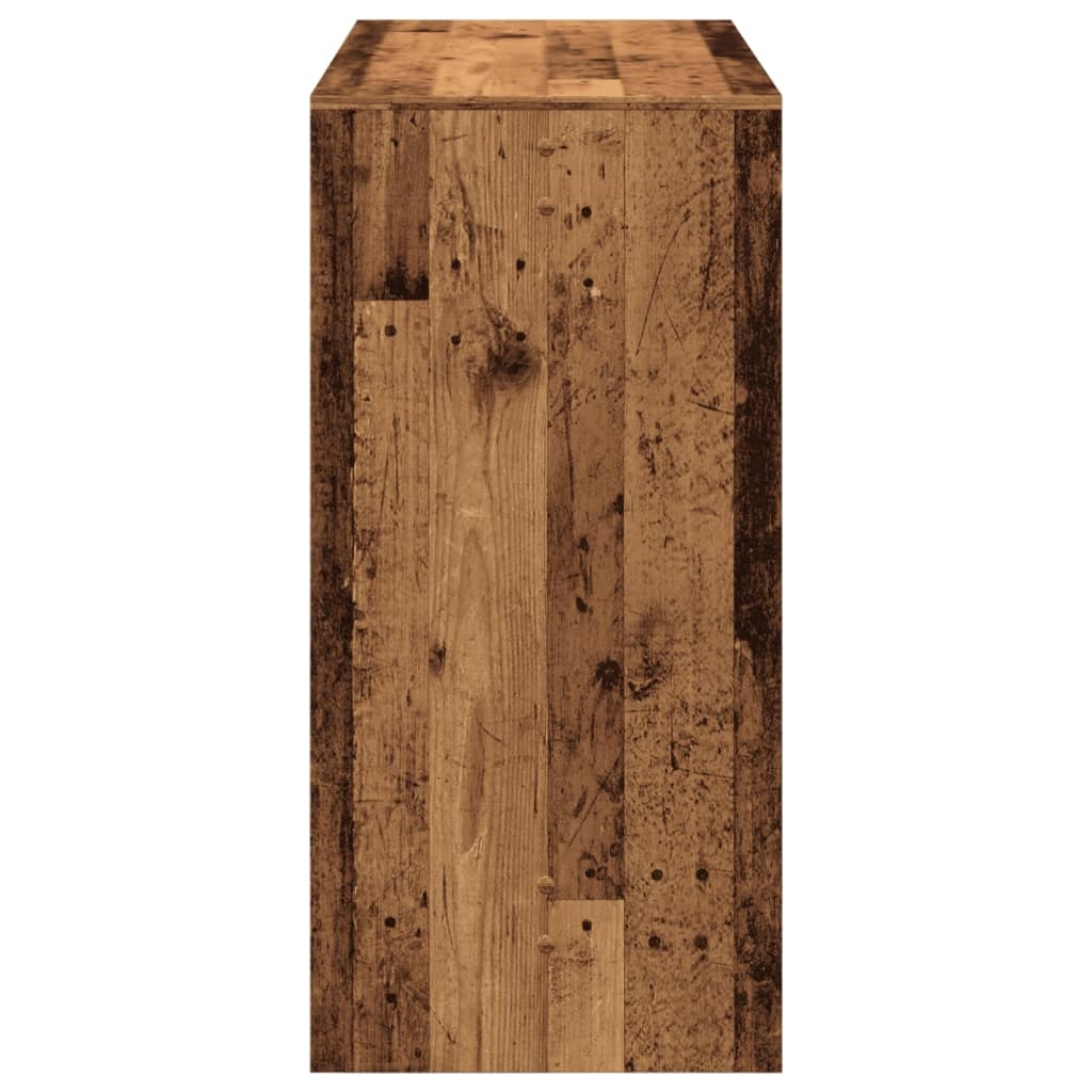 VidaXL Bartafel 102x50x103,5 cm bewerkt hout oud houtkleurig