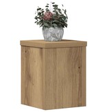 VidaXL Plantenstandaards 2 st 15x15x20 cm hout artisanaal eiken