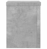 VidaXL Plantenstandaards 2 st 15x15x20 cm bewerkt hout betongrijs