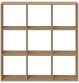 VidaXL Boekenkast 102x32x102 cm bewerkt hout artisanaal eikenkleurig