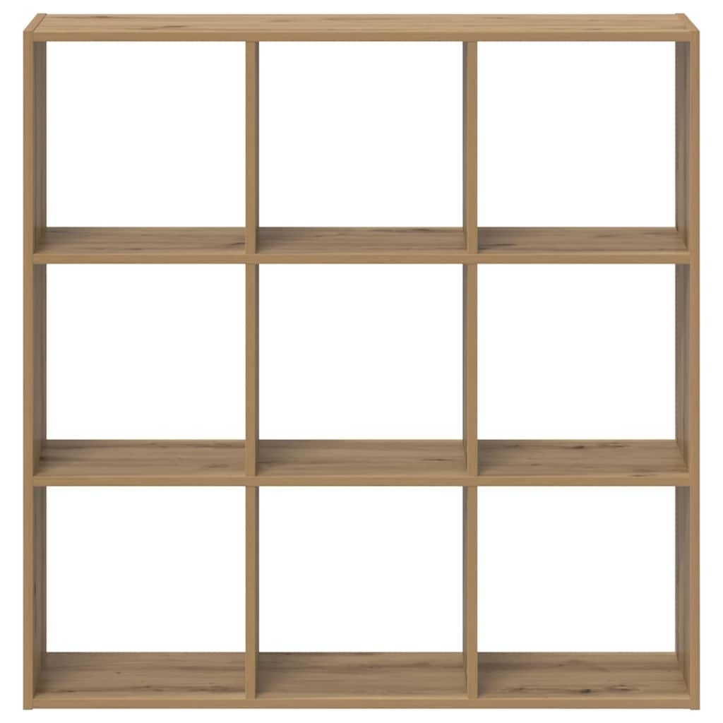 VidaXL Boekenkast 102x32x102 cm bewerkt hout artisanaal eikenkleurig