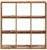 VidaXL Boekenkast 102x32x102 cm bewerkt hout oud houtkleurig