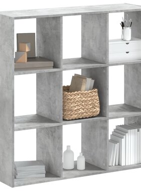 VidaXL Boekenkast 102x32x102 cm bewerkt hout betongrijs