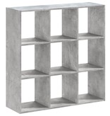 VidaXL Boekenkast 102x32x102 cm bewerkt hout betongrijs