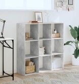 VidaXL Boekenkast 102x32x102 cm bewerkt hout betongrijs