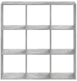 VidaXL Boekenkast 102x32x102 cm bewerkt hout betongrijs