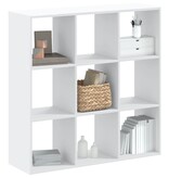 VidaXL Boekenkast 102x32x102 cm bewerkt hout wit