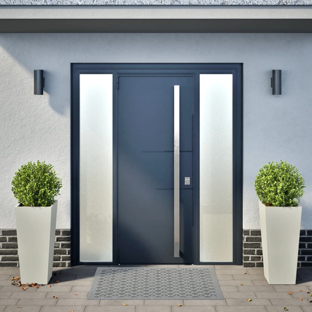 VidaXL Plantenbakken 2 st 35x35x75 cm staal wit