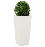 VidaXL Plantenbakken 2 st 35x35x75 cm staal wit