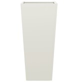 VidaXL Plantenbakken 2 st 35x35x75 cm staal wit