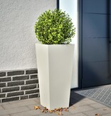VidaXL Plantenbak 35x35x75 cm staal wit