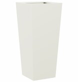 VidaXL Plantenbak 35x35x75 cm staal wit