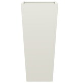 VidaXL Plantenbak 35x35x75 cm staal wit