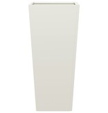 VidaXL Plantenbak 35x35x75 cm staal wit