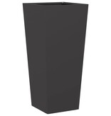 VidaXL Plantenbak 35x35x75 cm staal zwart
