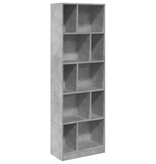 VidaXL Boekenkast 57x28,5x174 cm bewerkt hout betongrijs