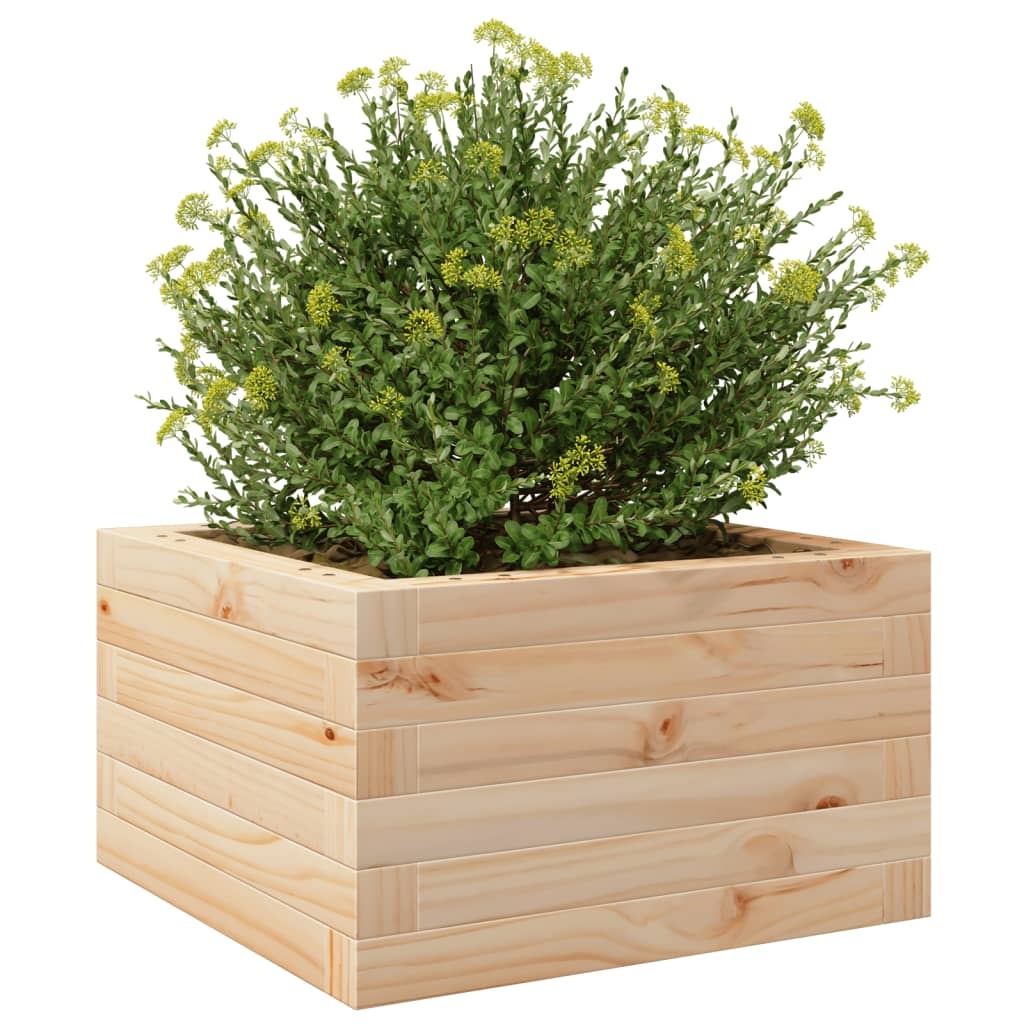 VidaXL Plantenbak 40x40x23 cm massief grenenhout