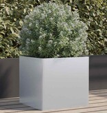 VidaXL Plantenbak 49x47x46 cm gegalvaniseerd staal zilverkleurig