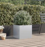 VidaXL Plantenbak 49x47x46 cm gegalvaniseerd staal zilverkleurig