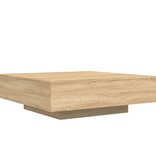 VidaXL Salontafel 100x100x31 cm bewerkt hout sonoma eikenkleurig