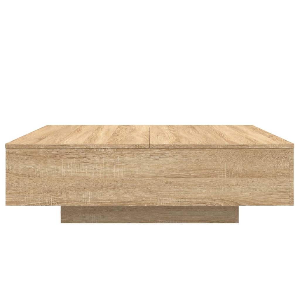 VidaXL Salontafel 100x100x31 cm bewerkt hout sonoma eikenkleurig