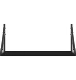 VidaXL Wandschappen 2 st 60x25x25,5 cm bewerkt hout zwart