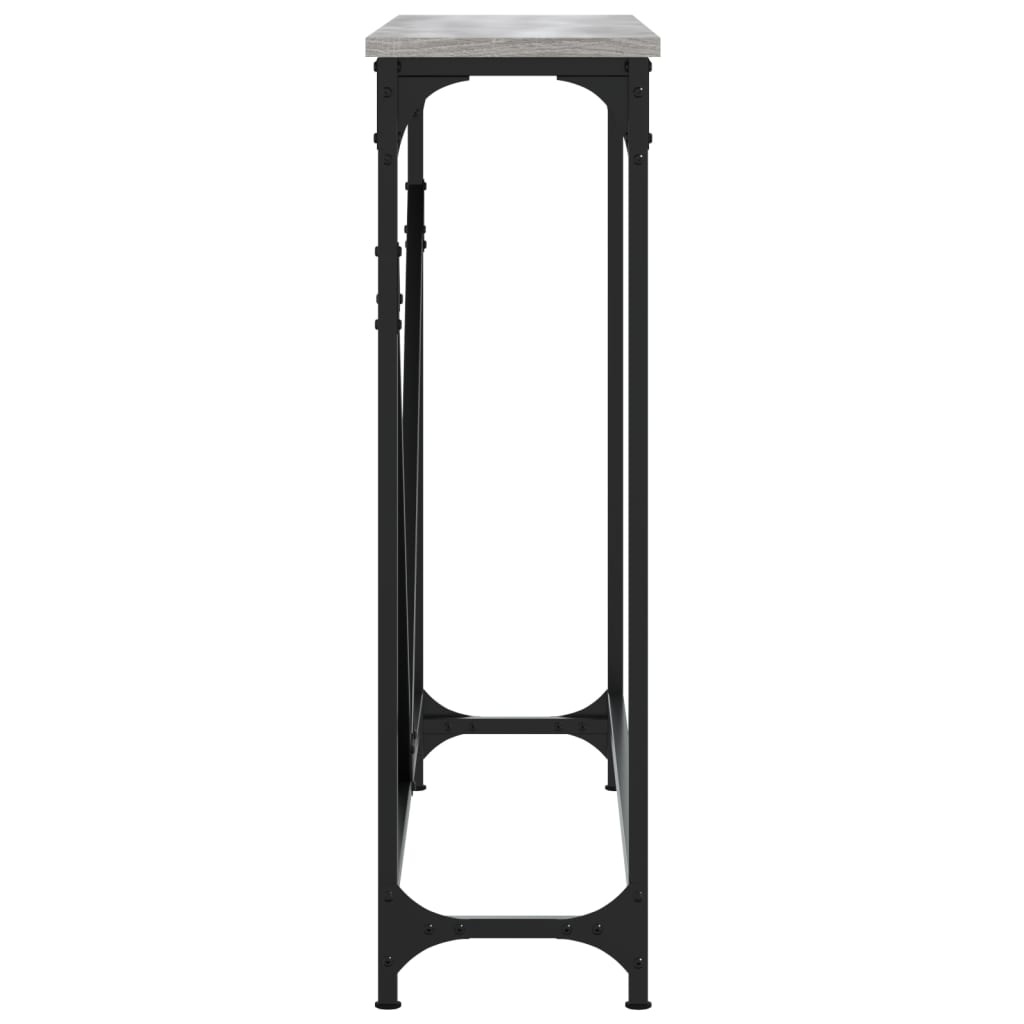 VidaXL Wandtafel 102x22,5x75 cm bewerkt hout grijs sonoma eikenkleurig