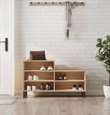 VidaXL Schoenenkast 102x36x60 cm bewerkt hout sonoma eikenkleurig