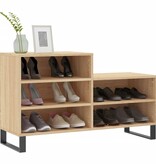 VidaXL Schoenenkast 102x36x60 cm bewerkt hout sonoma eikenkleurig