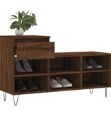 VidaXL Schoenenkast 102x36x60 cm bewerkt hout bruin eikenkleur