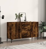 VidaXL Dressoir 100x36x60 cm bewerkt hout gerookt eikenkleurig