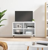 VidaXL Tv-meubel 69,5x30x50 cm bewerkt hout wit