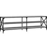 VidaXL Tv-meubel 160x40x50 cm bewerkt hout grijs sonoma eikenkleurig
