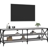 VidaXL Tv-meubel 160x40x50 cm bewerkt hout grijs sonoma eikenkleurig