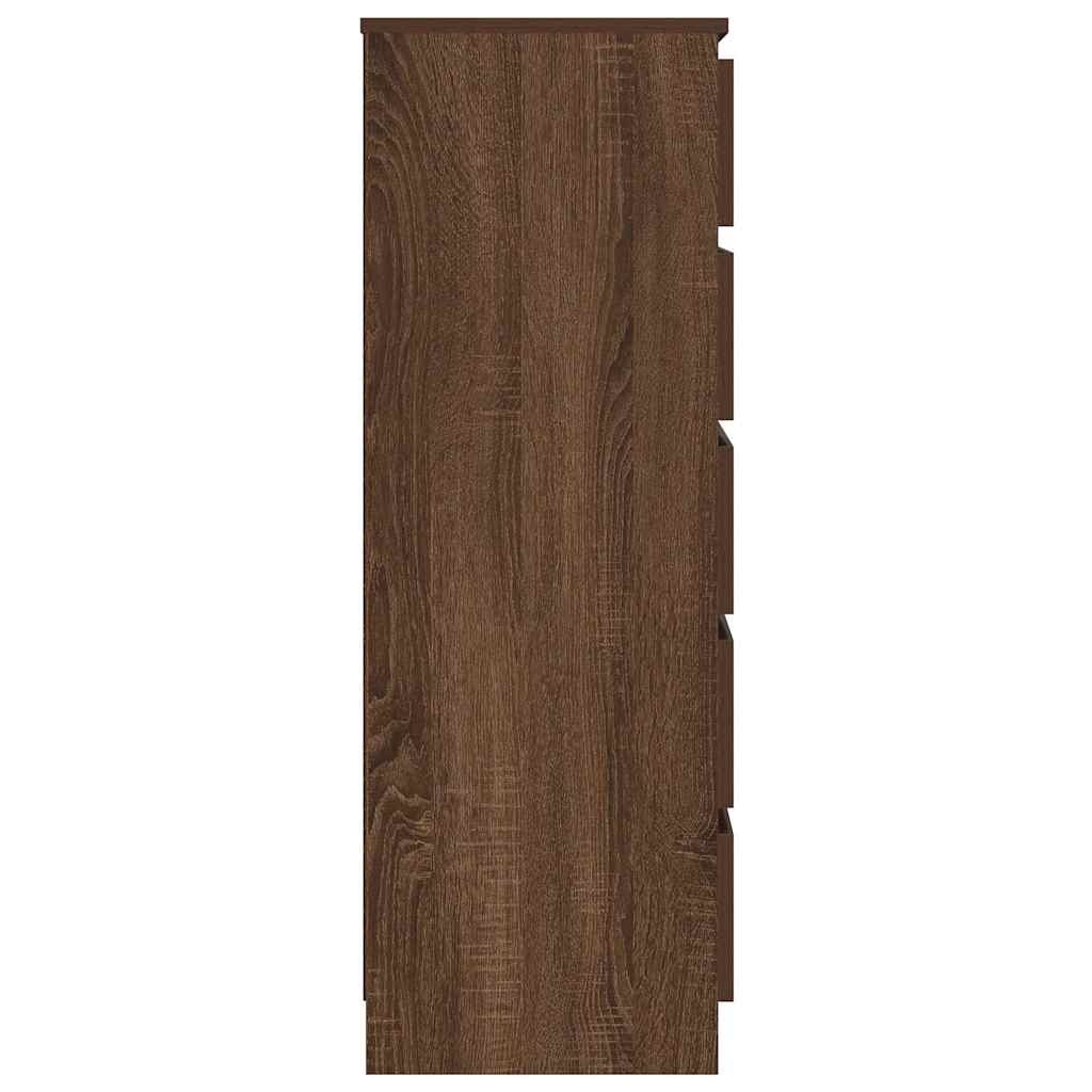 VidaXL Ladekast 60x36x103 cm bewerkt hout bruin eikenkleur