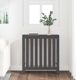 VidaXL Radiatorombouw 79,5x19x84 cm massief grenenhout grijs