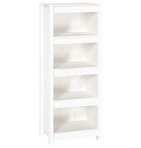 VidaXL Boekenkast 50x35x125,5 cm massief grenenhout wit