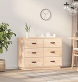 VidaXL Dressoir 100x40x75 cm massief grenenhout