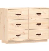 VidaXL Dressoir 100x40x75 cm massief grenenhout