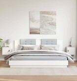 VidaXL Wandkasten 2 st 31,5x30x30 cm massief grenenhout wit