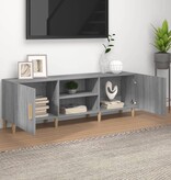 VidaXL Tv-meubel 150x30x50 cm bewerkt hout grijs sonoma eikenkleurig