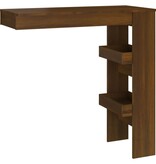 VidaXL Bartafel wandgemonteerd 102x45x103,5 cm bewerkt hout bruineiken